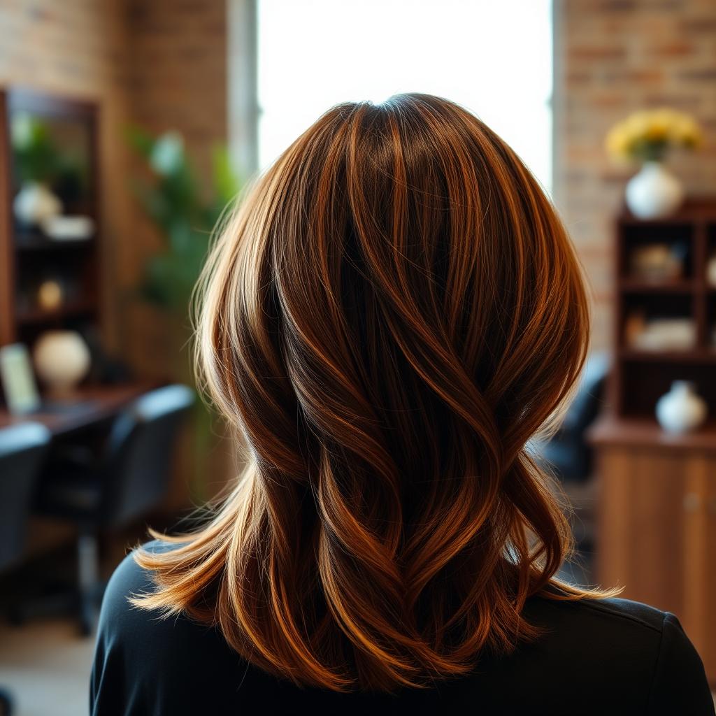 Finished hair color result