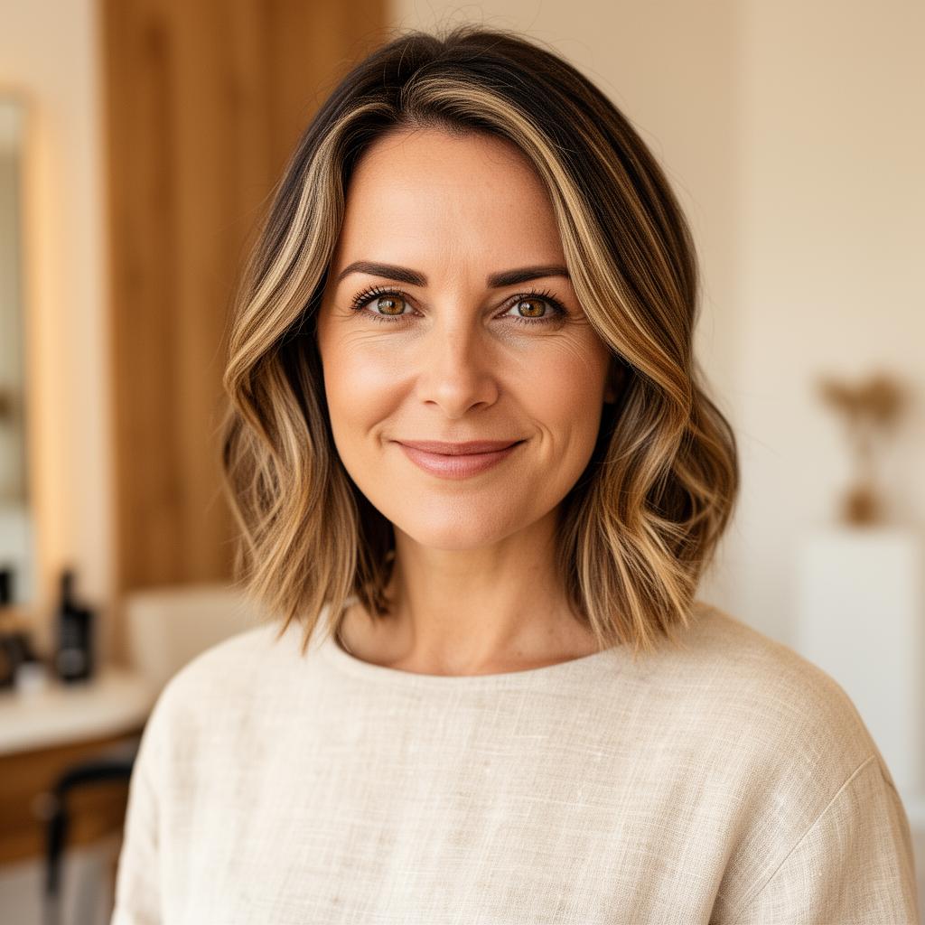 Portrait of Mara, owner and color specialist